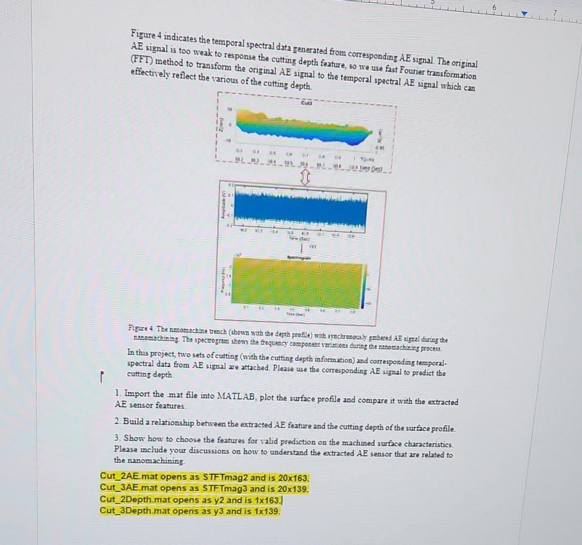 Solved Project objective: Analyze AE signal features and | Chegg.com