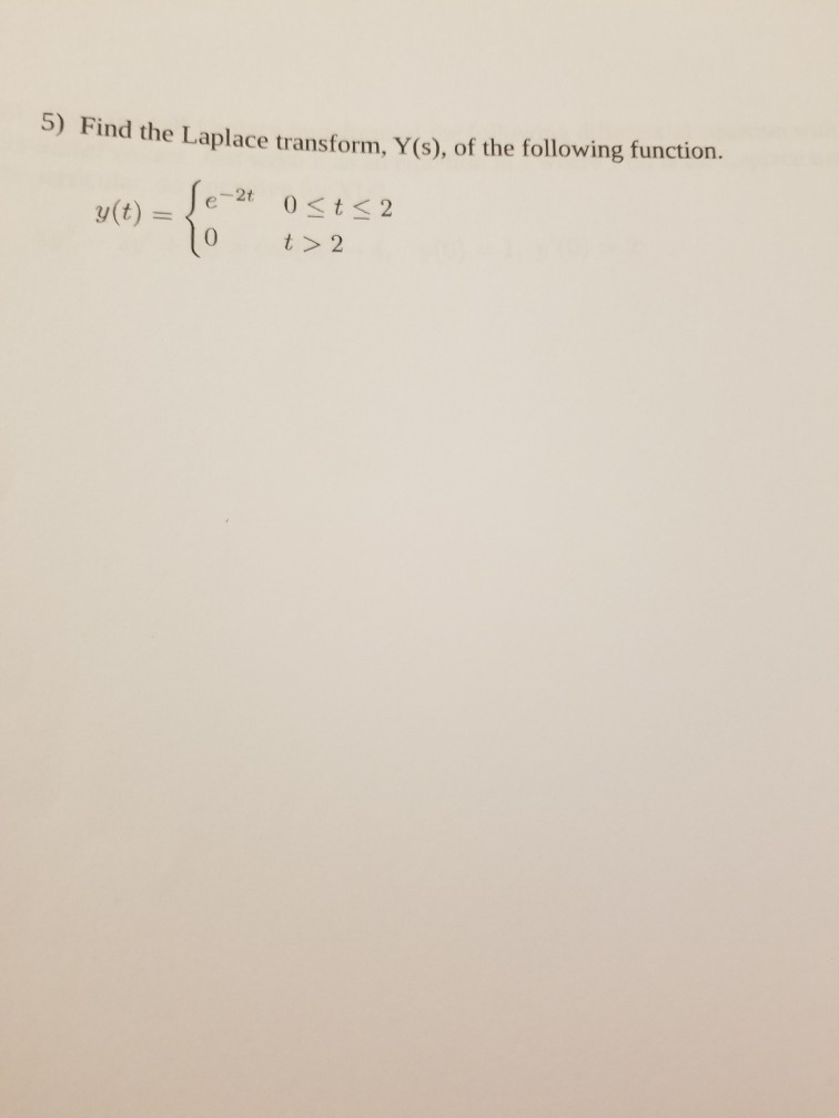 Solved 8) Use the Laplace and inverse of the following | Chegg.com