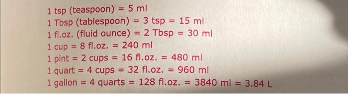 1 Tablespoon(15 mL, 3 Teaspoon, 1/16 Cup