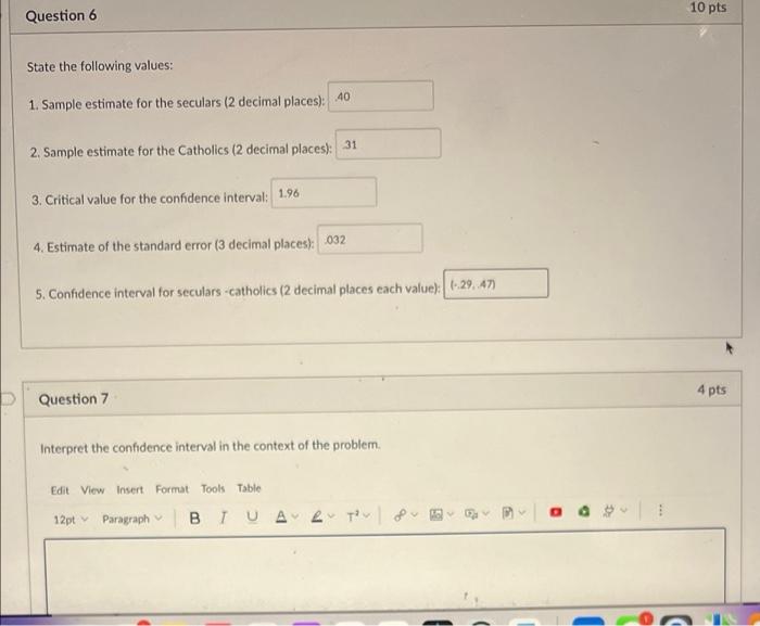 Solved D Question 2 12 pts For each scenario determine | Chegg.com