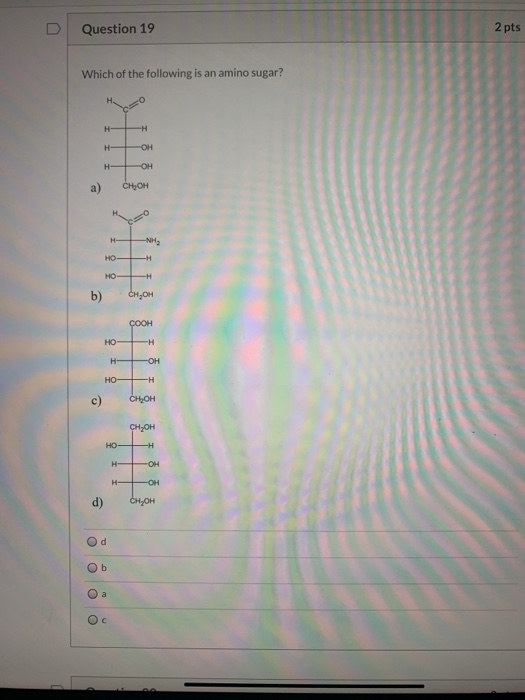 Solved D Question 19 2 pts Which of the following is an | Chegg.com