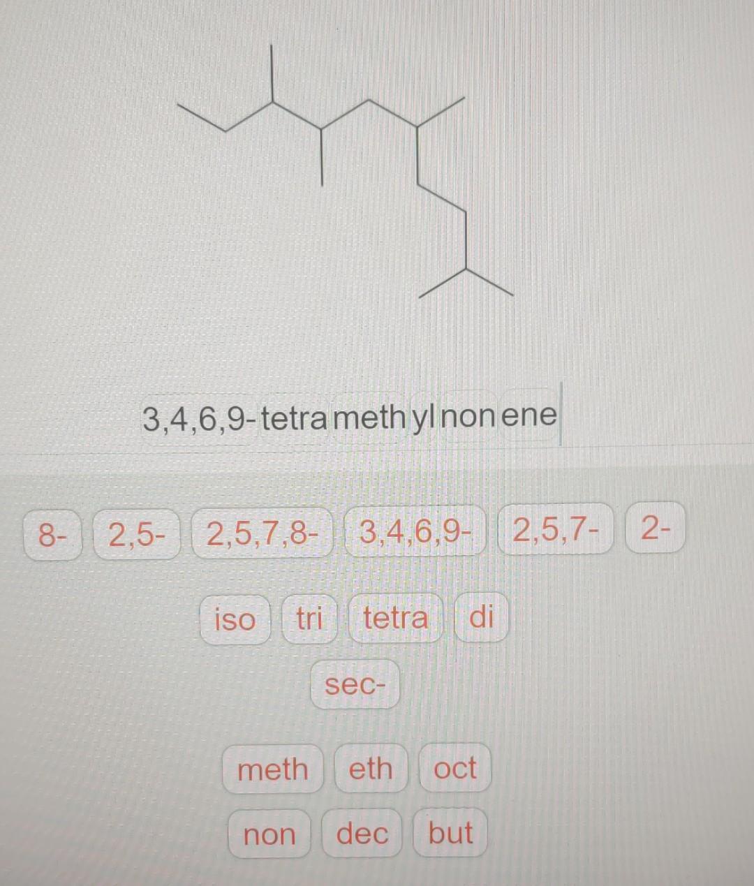 3 3 4 5 Tetramethyldecane