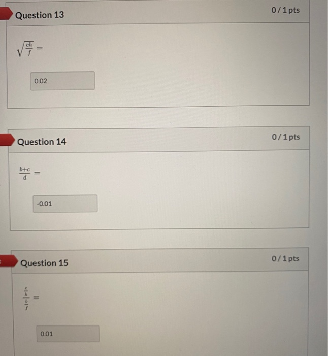 Solved For questions 1 to 25, use the following values for | Chegg.com