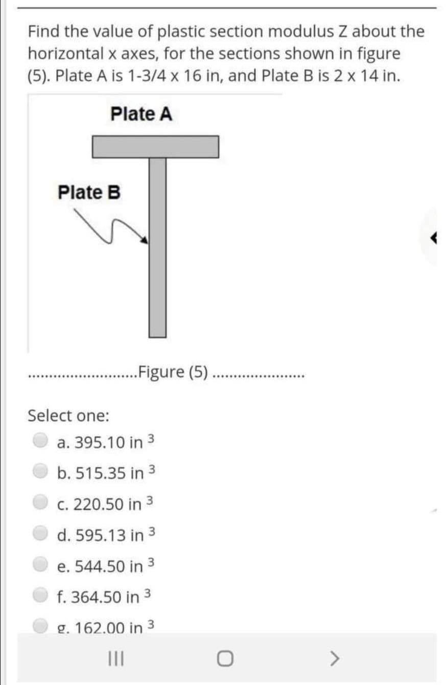 Solved Find the value of plastic section modulus Z about the | Chegg.com