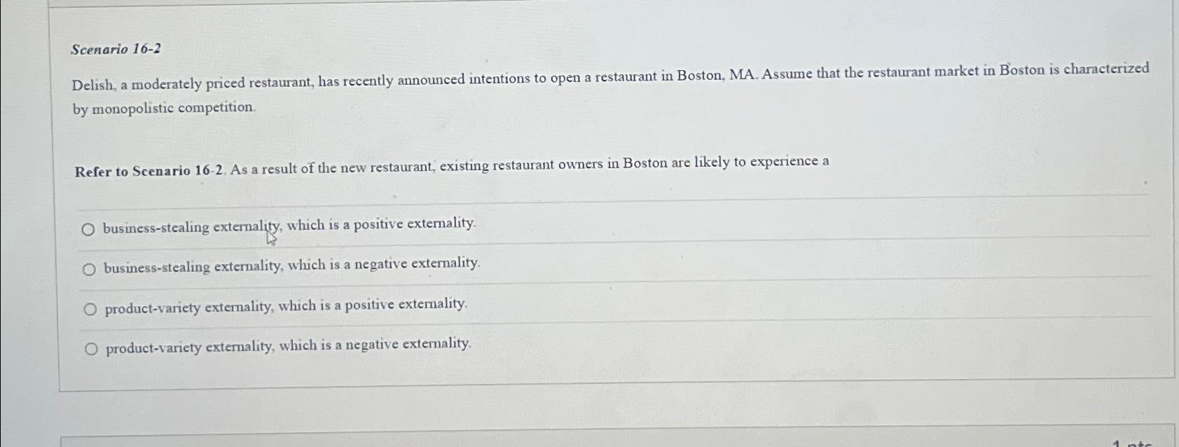 Solved Scenario 16-2Delish, a moderately priced restaurant, | Chegg.com