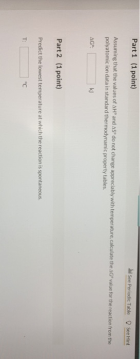 Solved See page 542 12 Question (2 points) The dissolution | Chegg.com