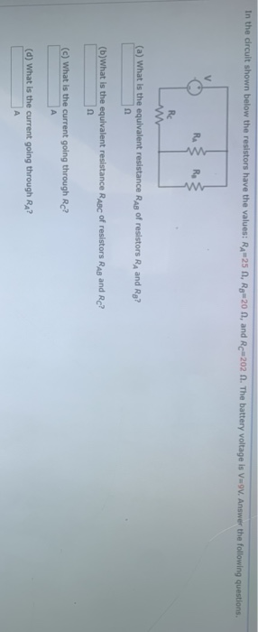 Solved In the circuit shown below the resistors have the Chegg com