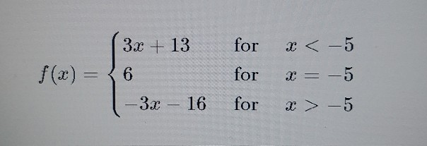 Solved 3x + 13 f(x) = 26 1-3x - 16 for for for x