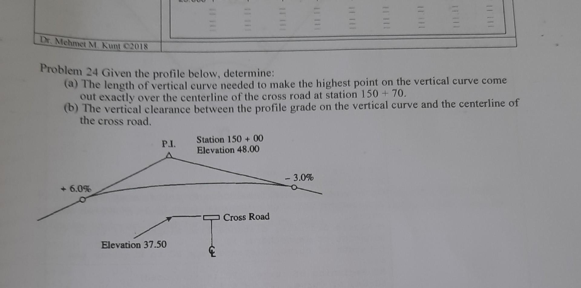 Solved Problem 24 Given the profile below, determine: (a) | Chegg.com
