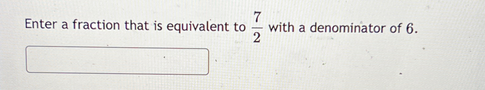Solved Enter a fraction that is equivalent to 72 ﻿with a | Chegg.com