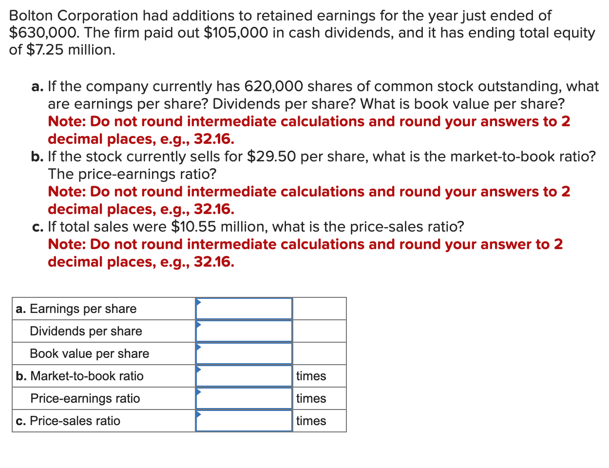 Solved Bolton Corporation Had Additions To Retained Earnings | Chegg.com