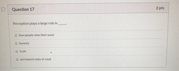 Solved Question 2 2 pts The primacy effect is said to | Chegg.com
