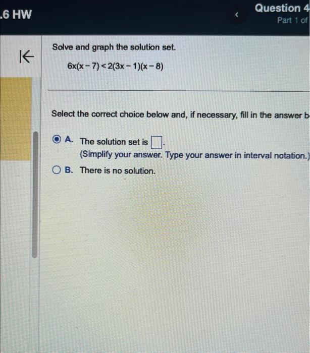 Solved Solve And Graph The Solution Set. | Chegg.com