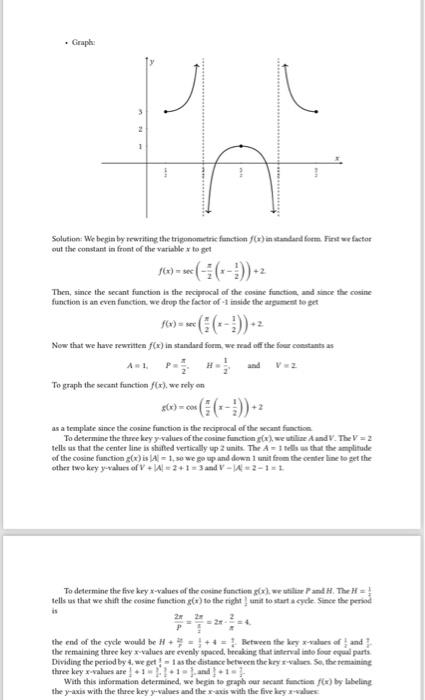Solved Sample Problem and Solution: Problem: Graph a single | Chegg.com