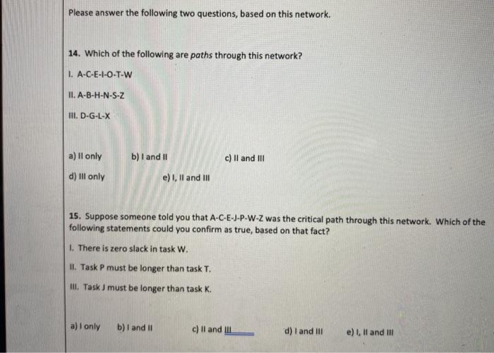 Solved Consider the following project network, consisting of | Chegg.com