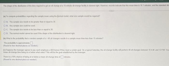 Solved A simple random sample of size n=38 is obtained from | Chegg.com