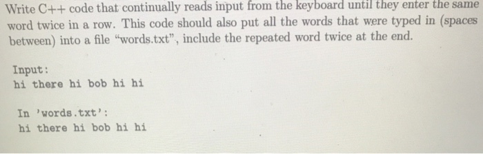 Solved Write C code that continually reads input from the