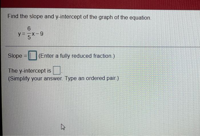 solved-find-the-slope-and-y-intercept-of-the-graph-of-the-chegg