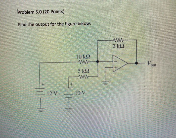 Solved Problem 5.0 (20 Points) Find the output for the | Chegg.com