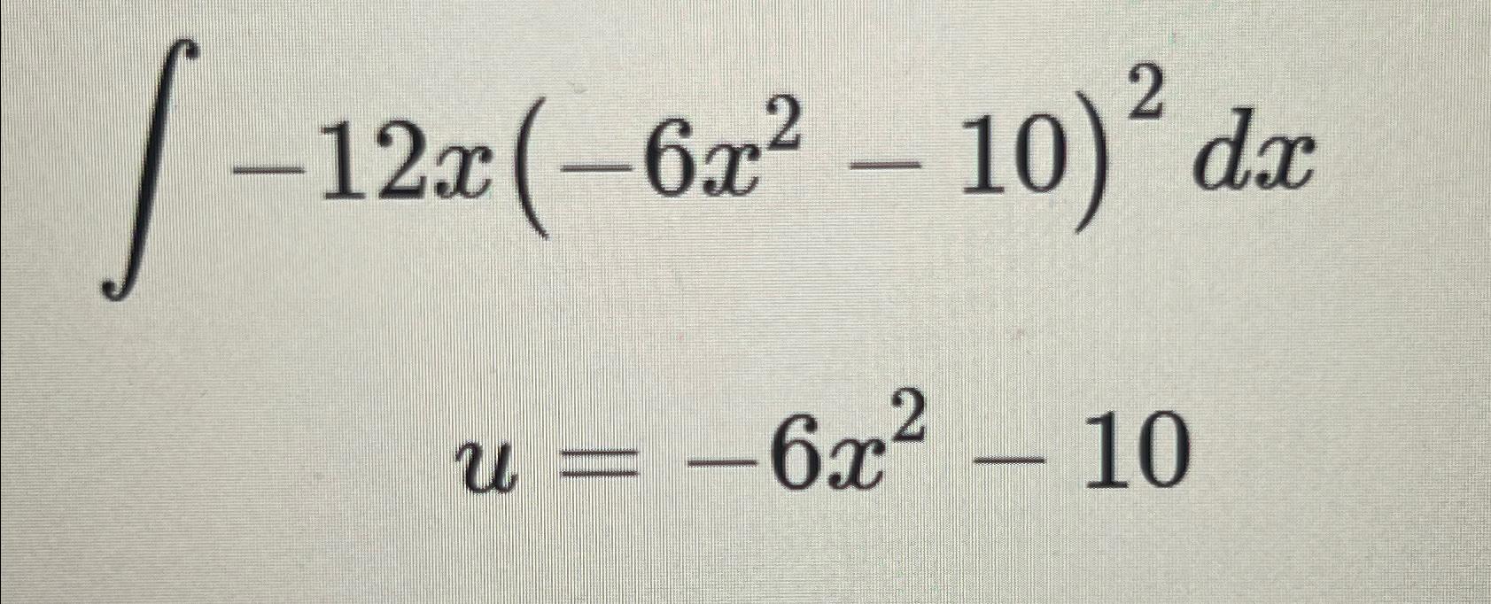 (- 6x 2 ) ( 6x 2 5x 10