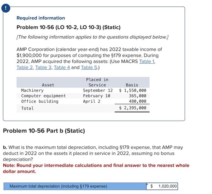 Solved AMP Corporation (calendar year-end) has 2022 taxable | Chegg.com