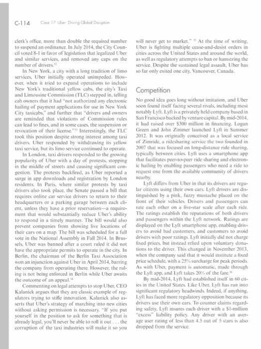 Uber taxi company picture