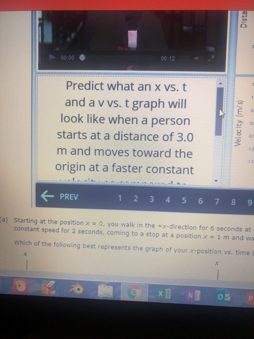 Solved Graphs And Motion Interactive Video Vignette Dista Chegg Com