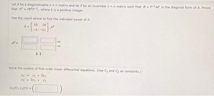 Solved Let A Be A Diagonalizable N X N Matrix And Let P Be | Chegg.com