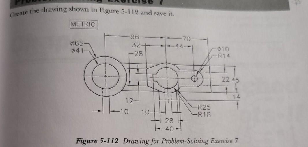 Solved Problem-solving Create the drawing shown in Figure | Chegg.com