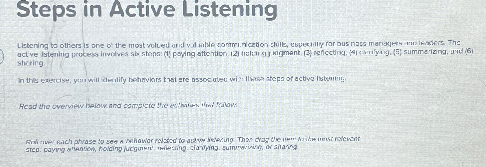 solved-steps-in-active-listeninglistening-to-others-is-one-chegg