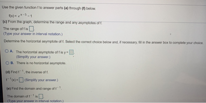Solved Use the given function to answer parts (a) through | Chegg.com