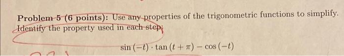 4.5 properties of trigonometric functions homework answers