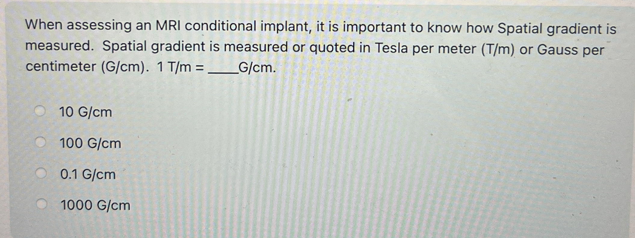 Solved when assessing an mri conditional implant it is chegg