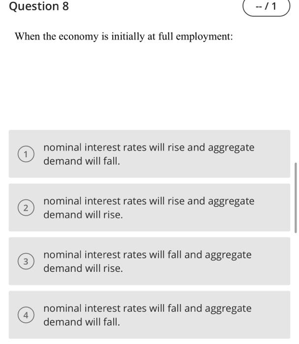 Solved Question 3 -- / 1 If M increases and V decreases 1 | Chegg.com