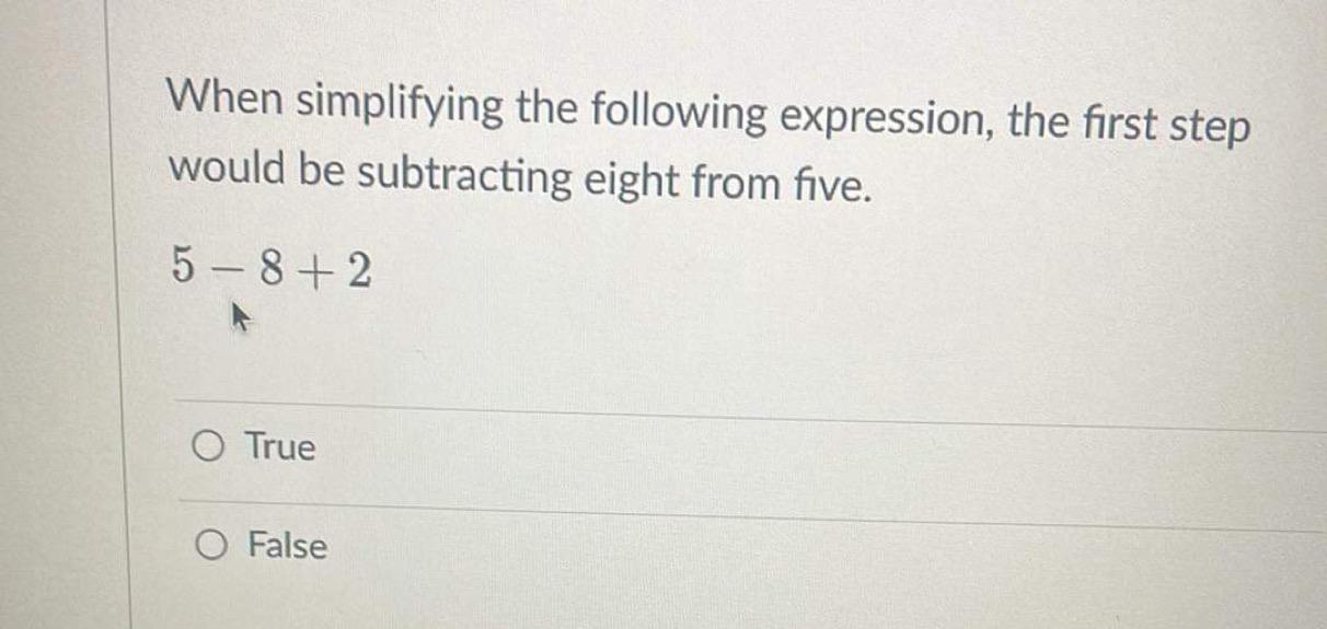 Solved When Simplifying The Following Expression The First 3763