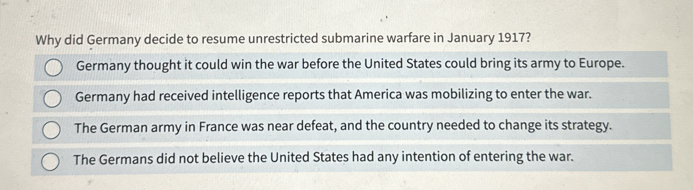 Solved Why did Germany decide to - Image