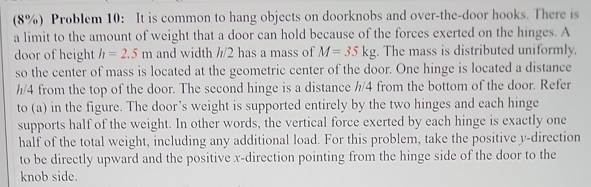 How Much Weight Can a Door Hinge Hold