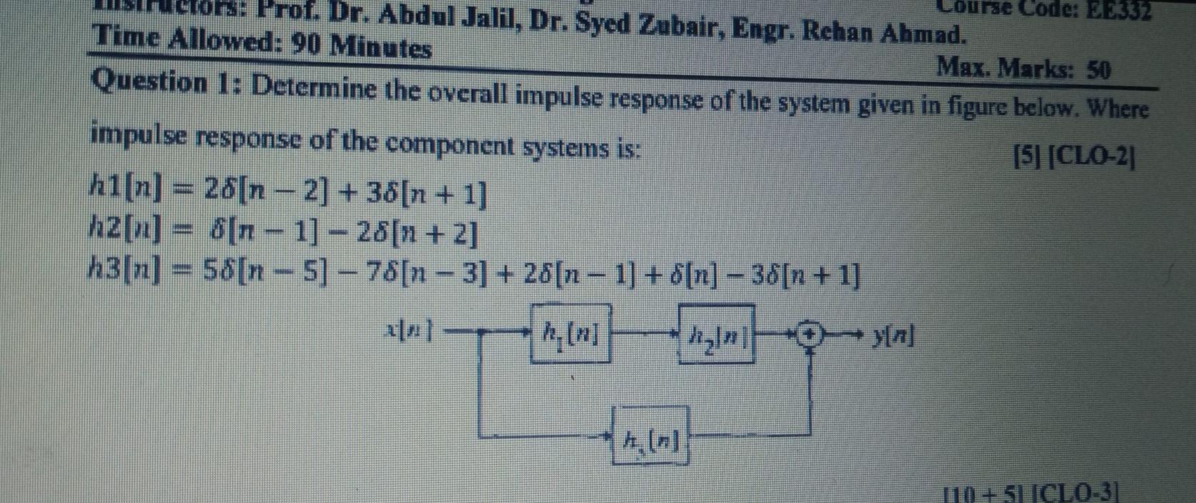 Solved discrete time signal processing question solve these