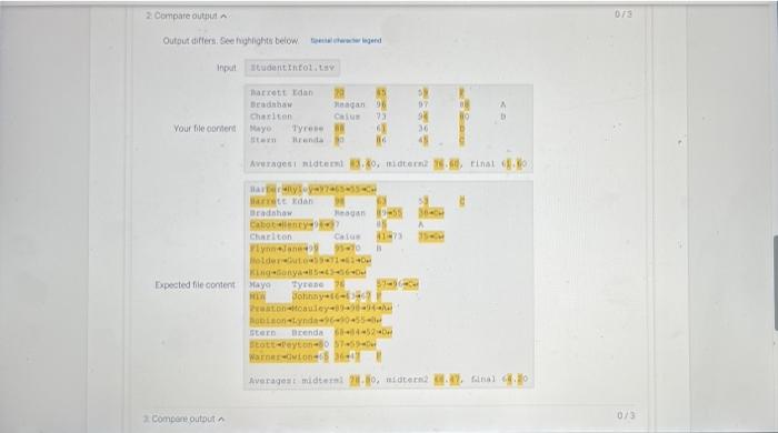 Solved 13.11 LAB: Course Grade Write a program that reads | Chegg.com