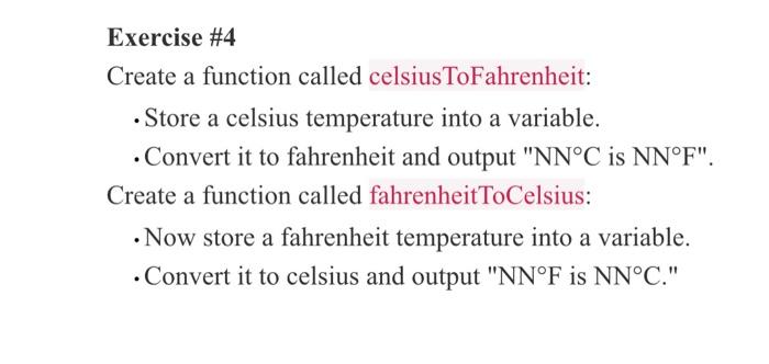 Solved Exercise #4 Create a function called | Chegg.com