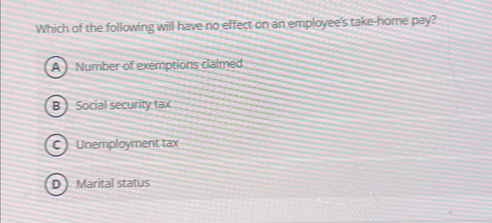 Solved Which of the following will have no effect on an | Chegg.com