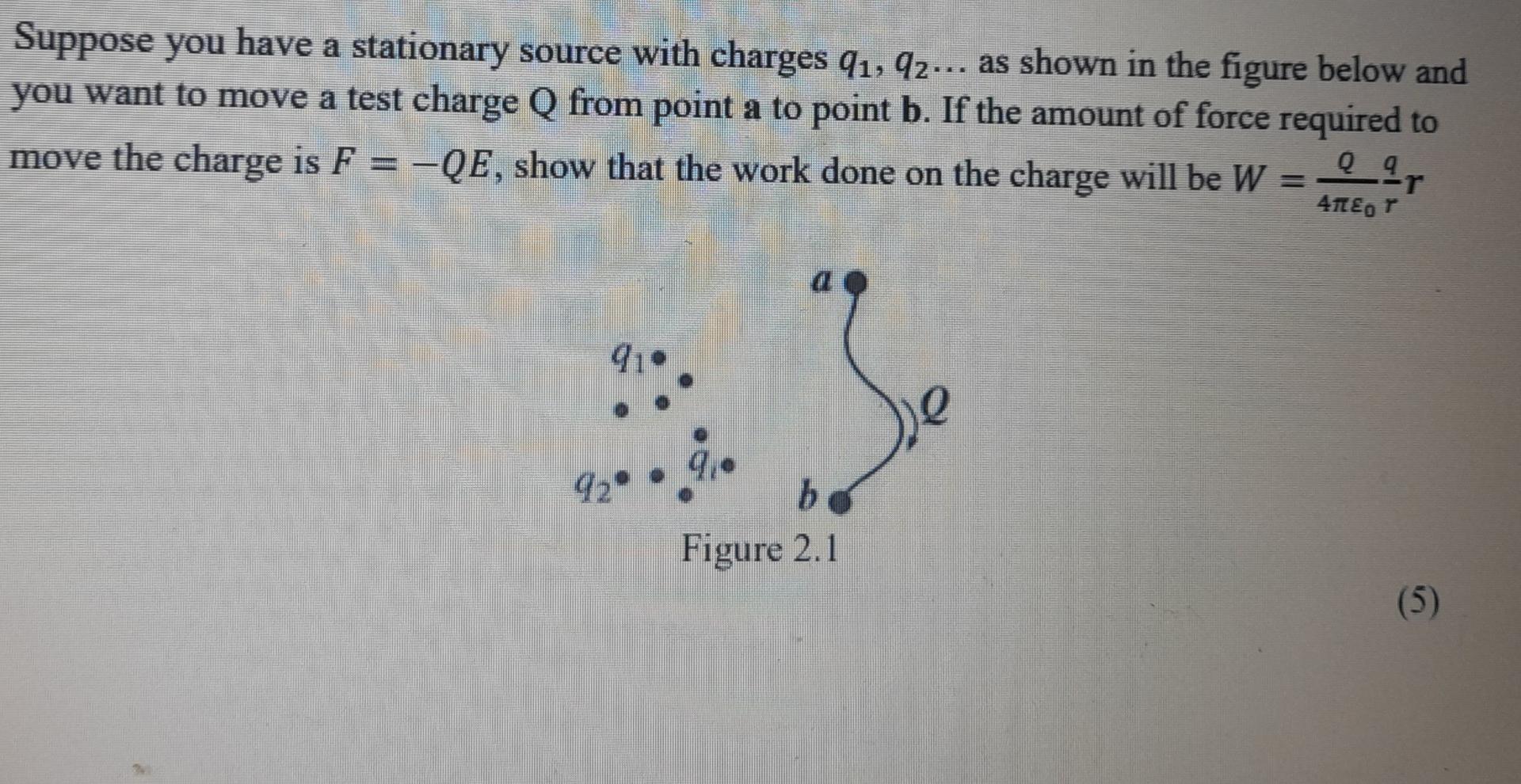 Solved Suppose you have a stationary source with charges | Chegg.com
