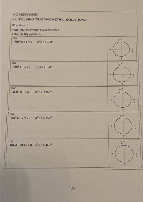 5.7 solving trigonometric equations homework answers