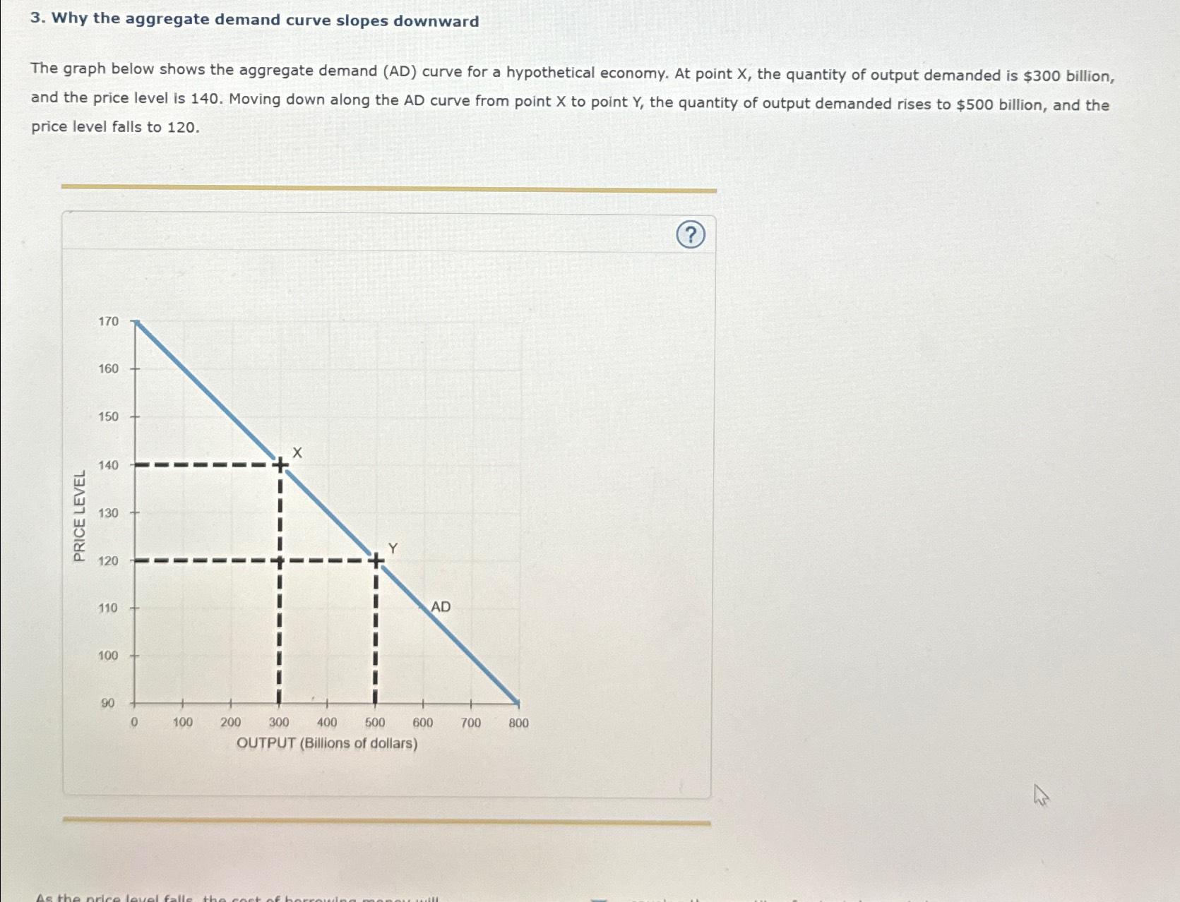 Solved Why the aggregate demand curve slopes downwardThe | Chegg.com