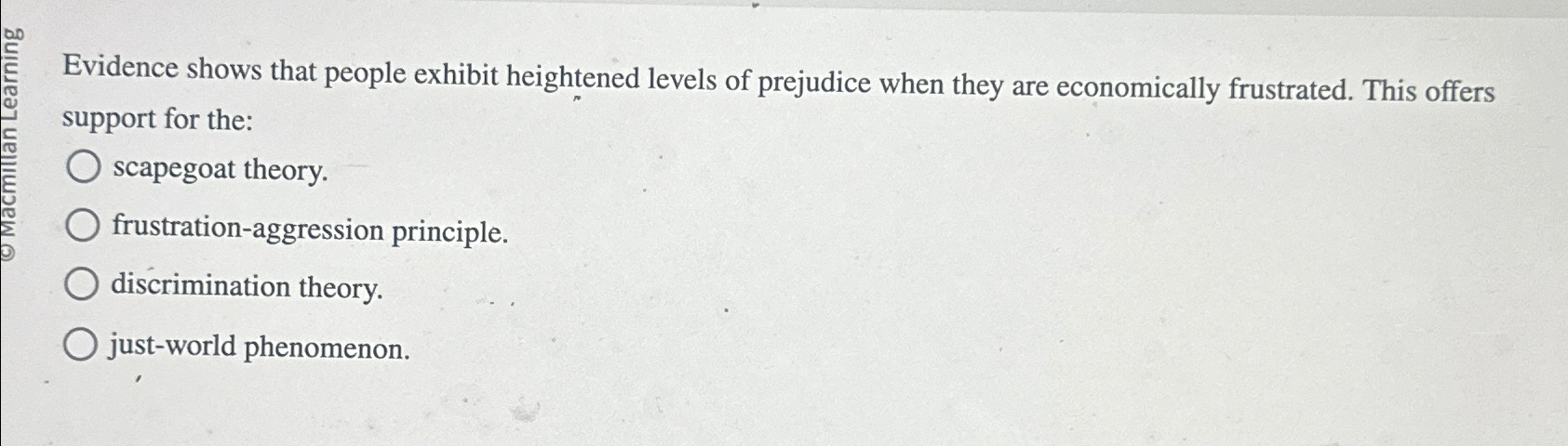 Solved Evidence shows that people exhibit heightened levels | Chegg.com