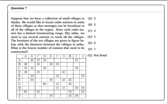 Solved Question 7 ﻿Suppose that we have a collection of | Chegg.com
