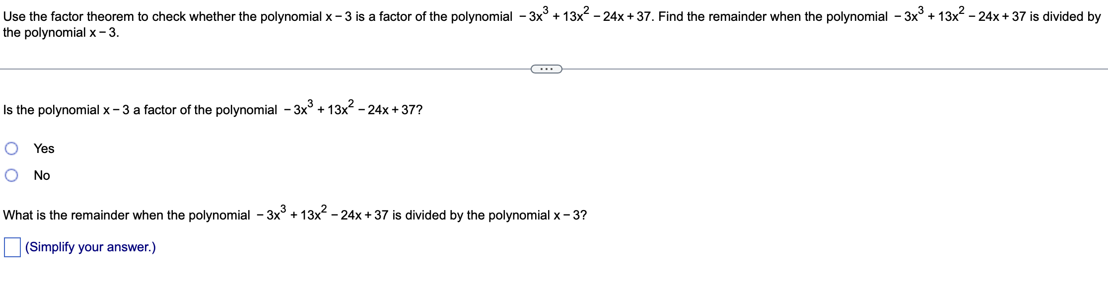 factor of polynomial x 3 3x 2 10x 24 are