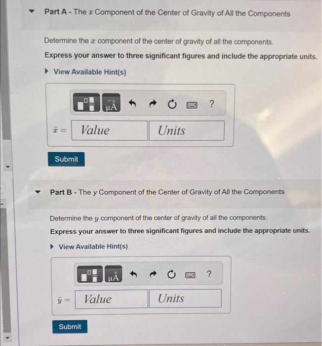 Solved Learning Goal: To determine the center of gravity of | Chegg.com