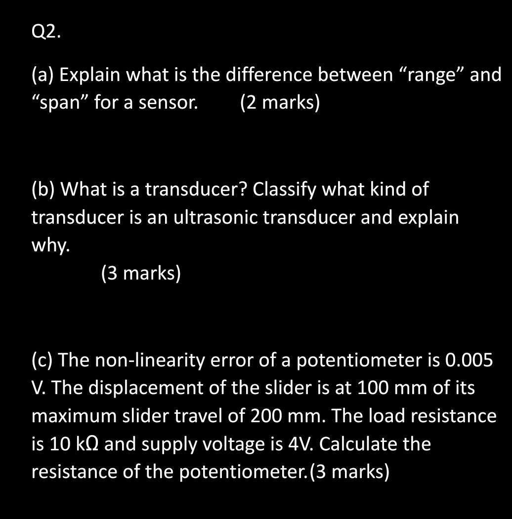 Solved Q2. (a) Explain what is the difference between