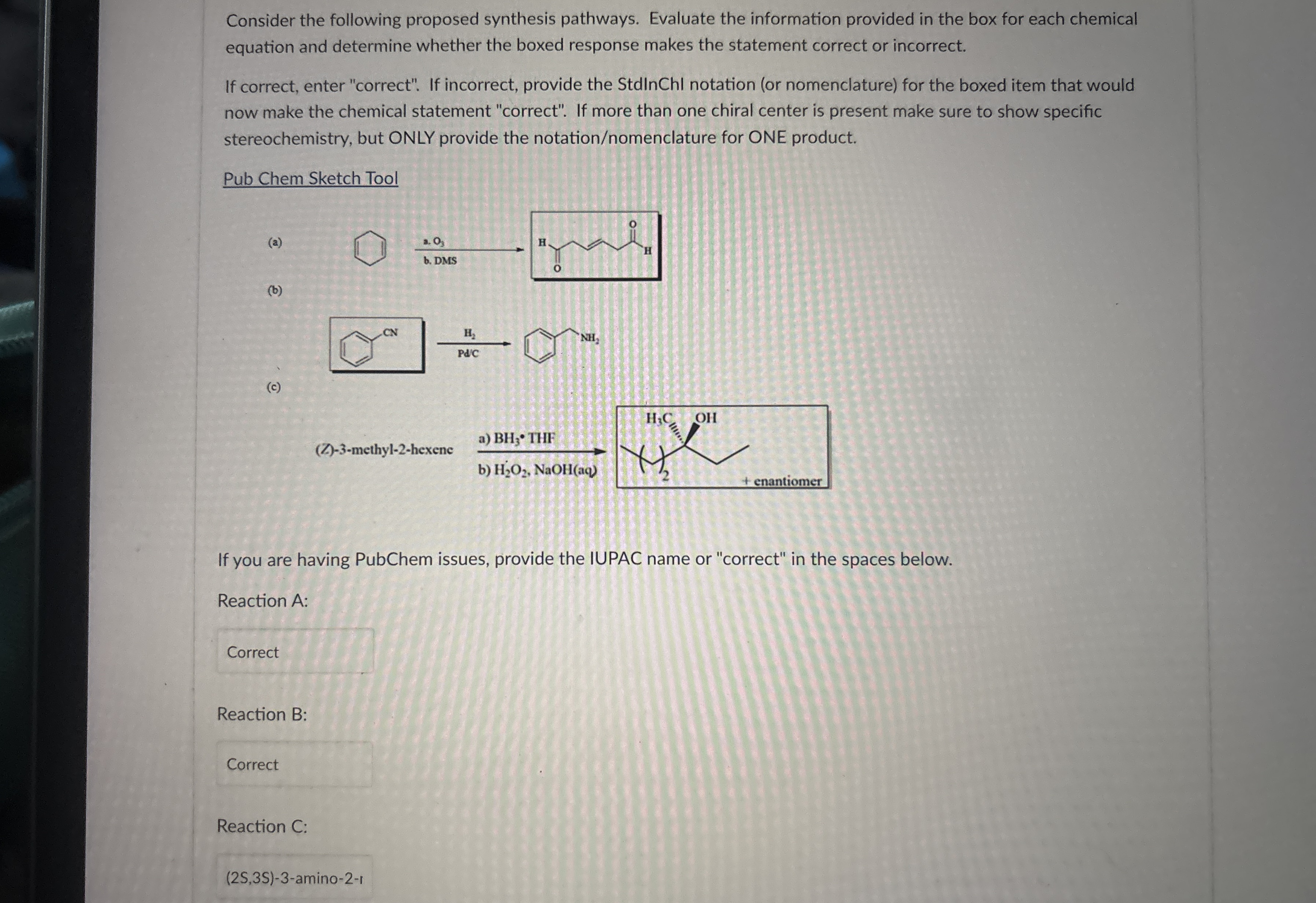 Solved Consider the following proposed synthesis pathways. | Chegg.com